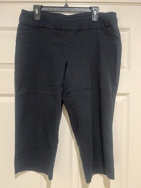 croft & barrow Black Cropped Ponte Pants